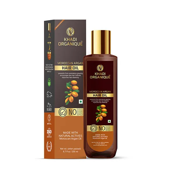 Khadi Organique Moroccan Argan Hair Oil Without Mineral Hair Oil