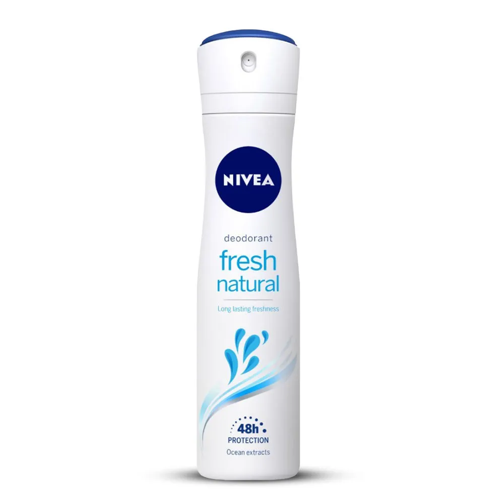 NIVEA Women Deodorant, Fresh Natural, Long Lasting Freshness & 48h Protection