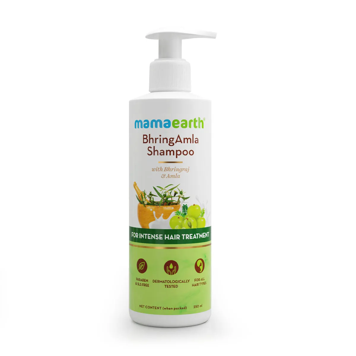 Mamaearth BhringAmla Shampoo with Bhringraj & Amla for Intense Hair Treatment