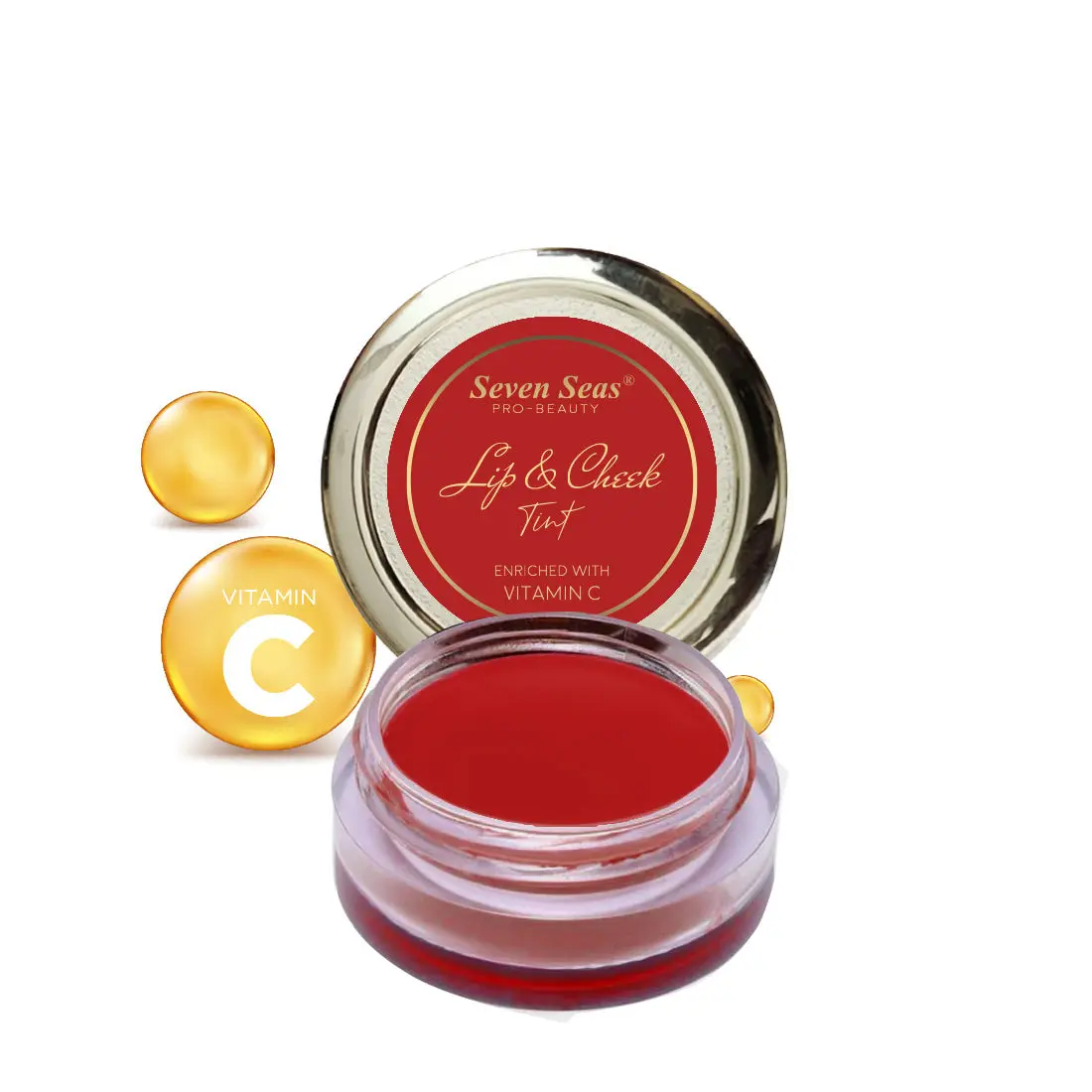 Seven Seas Lips & Cheek Tint With Enriched With Vitamin C Give You a Soft Natural Glow (Fire Brick) 8G