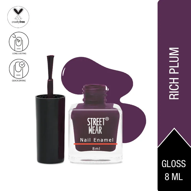 Street Wear Nail Enamel - Rich Plum