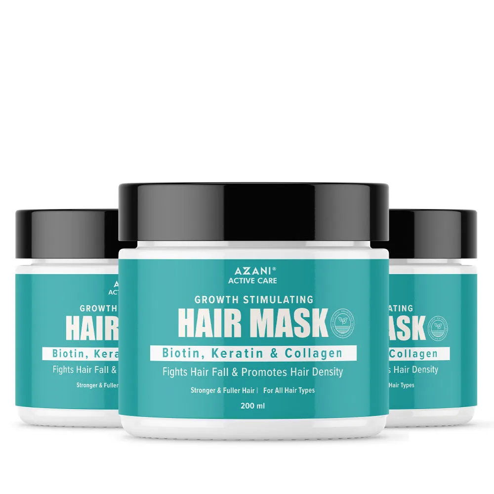 Azani Active Care Biotin Collagen Keratin Hair Mask - Pack of 3