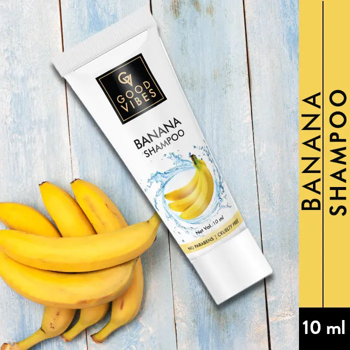 Good Vibes Shine Shampoo - Banana - Travel Size (10 ml)
