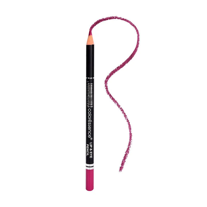 Coloressence Lip and Eye Pencil Long Lasting Waterproof Matte - Dark Pink(1.76g)(LE11 Dark Pink)