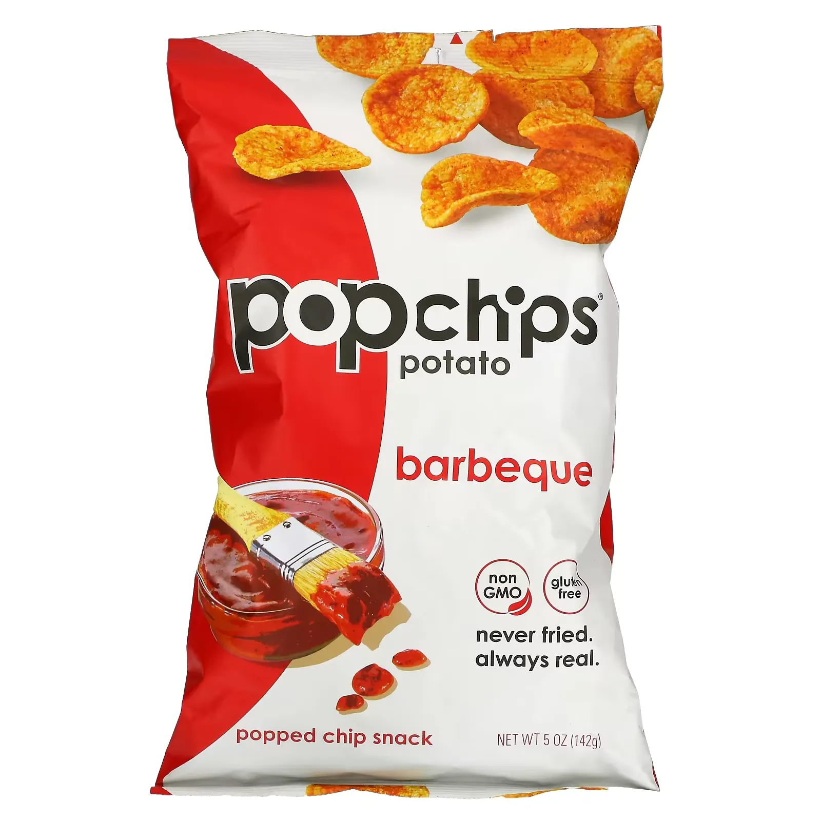 Popped Potato Chips, Original, BBQ, 5 oz (142 g)