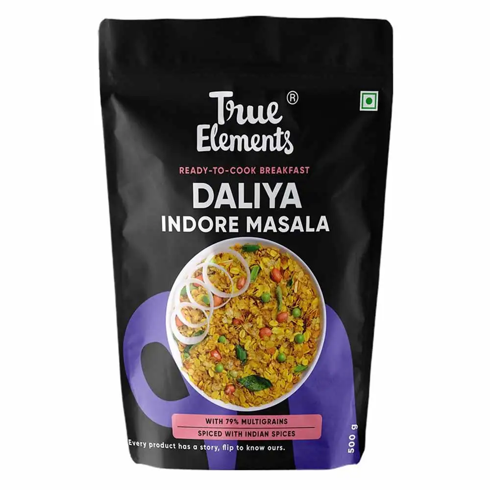 True Elements Ready-To-Cook Multigrain Dalia,  Indore Masala  500 g