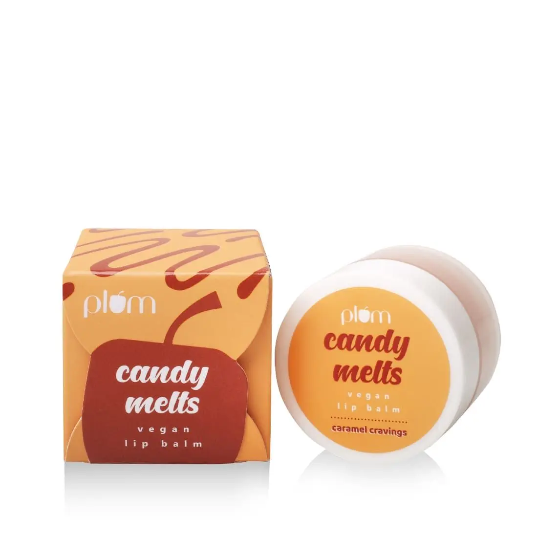 Plum Candy Melts Caramel Cravings Vegan Lip Balm | Heals Cracked, Chapped Lips | With Uv Protection | 100% Cruelty-Free