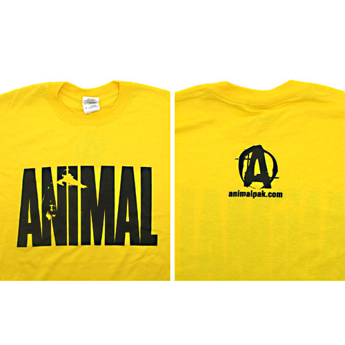 Universal Nutrition Yellow Animal T-Shirt Medium