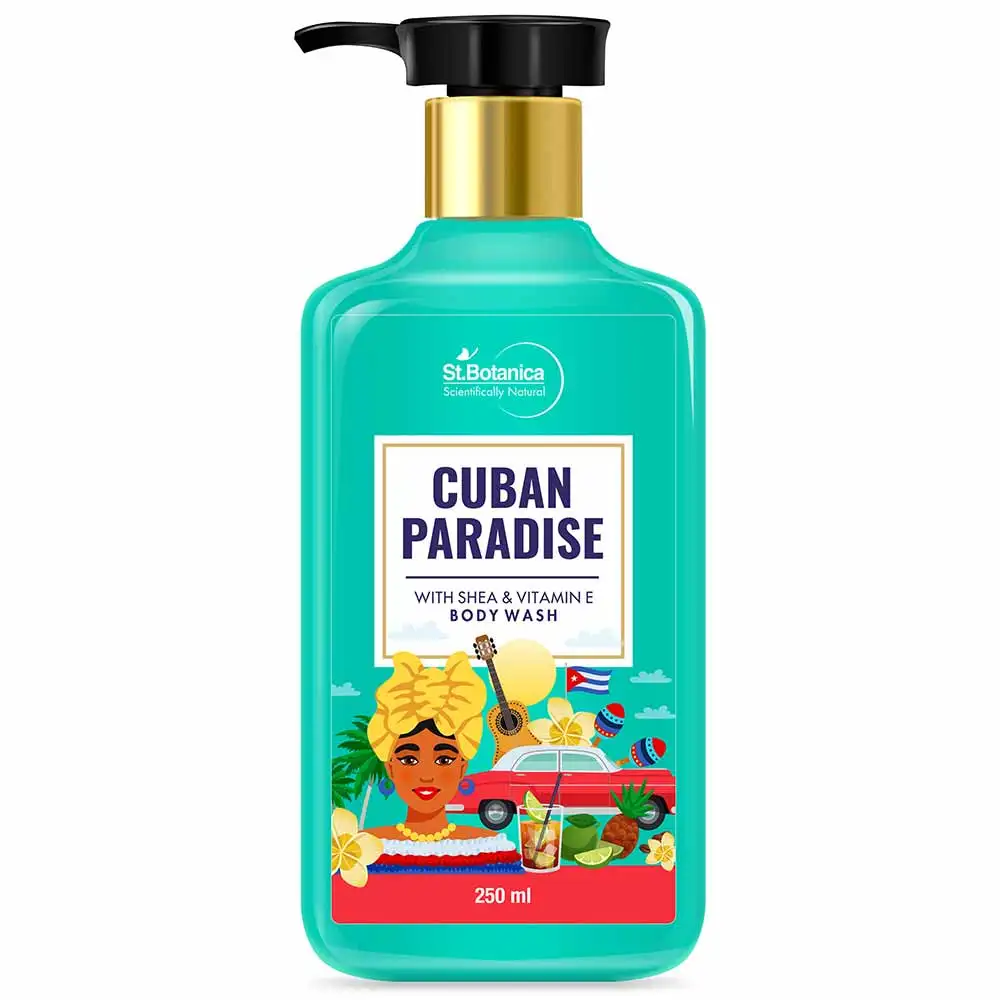 St.Botanica Cuban Paradise With Shea & Vitamin E Body Wash,  250 ml  for All Skin Type