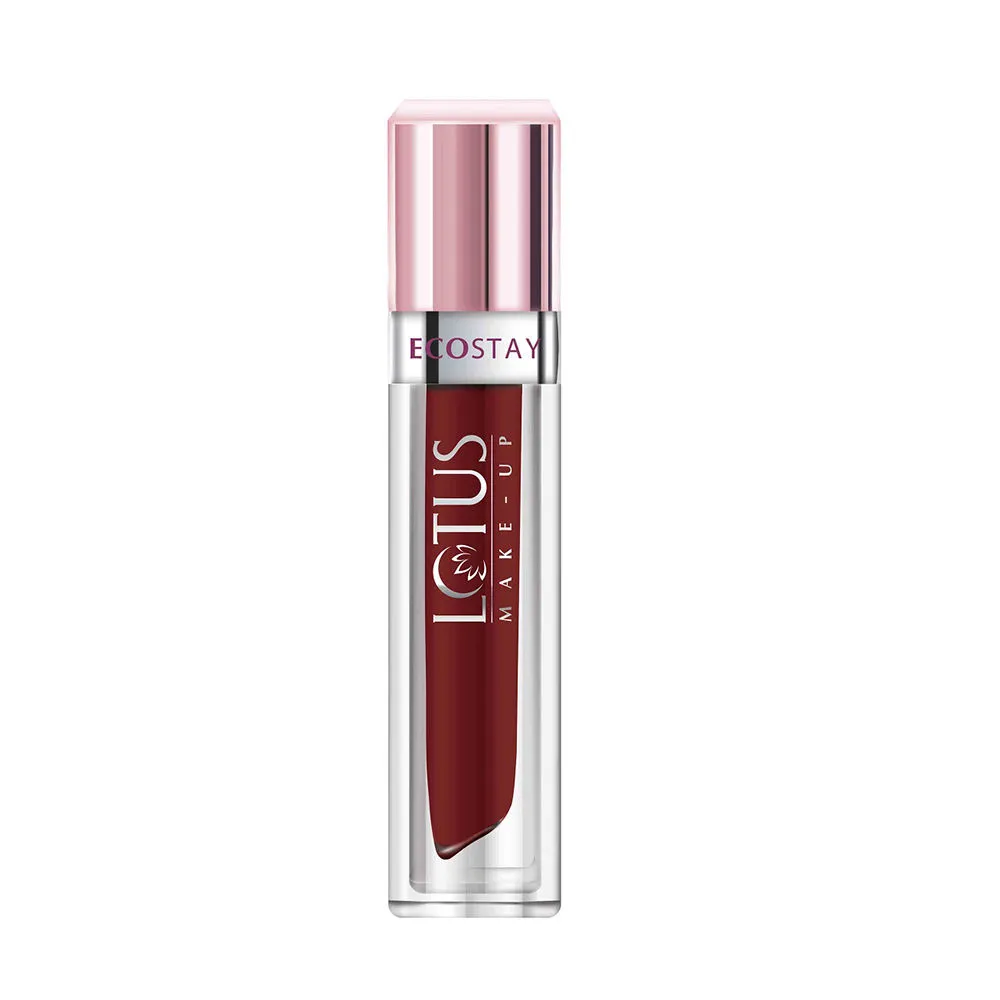 Lotus Make-Up Ecostay Matte Lip Lacquer - Winful Wine