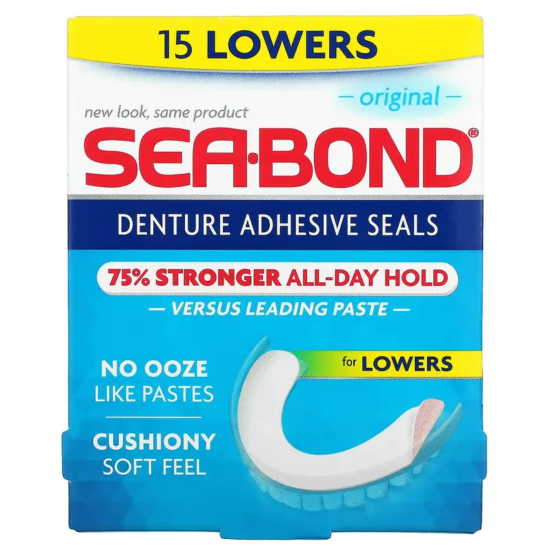 Denture Adhesive Seals, Original, 15 Lowers