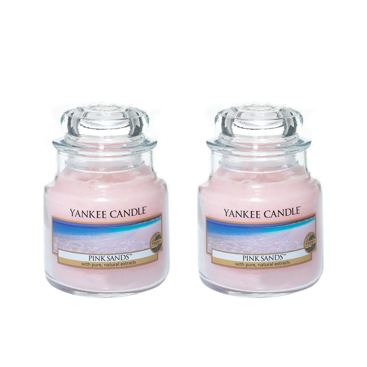 Yankee Candle Classic Jar Pink Sands Scented Candles - Pack of 2