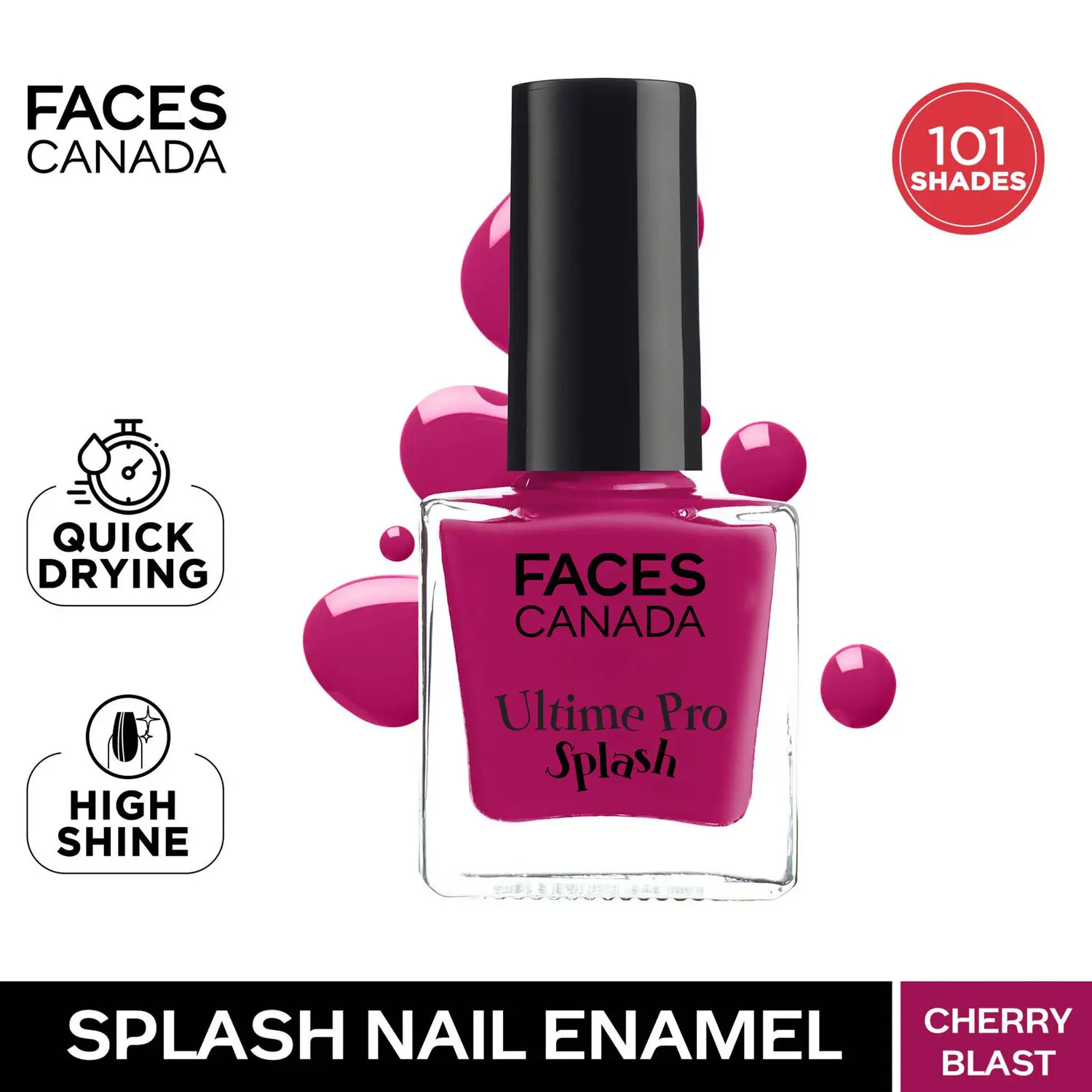 Faces Canada Ultime Pro Splash Nail Enamel Cherry Blast 50