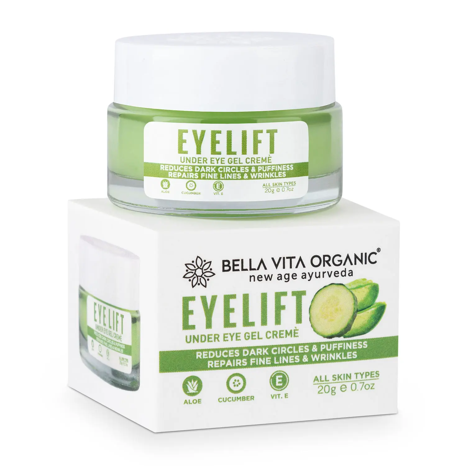 Bella Vita Organic Eyelift Under Eye Gel Creme 