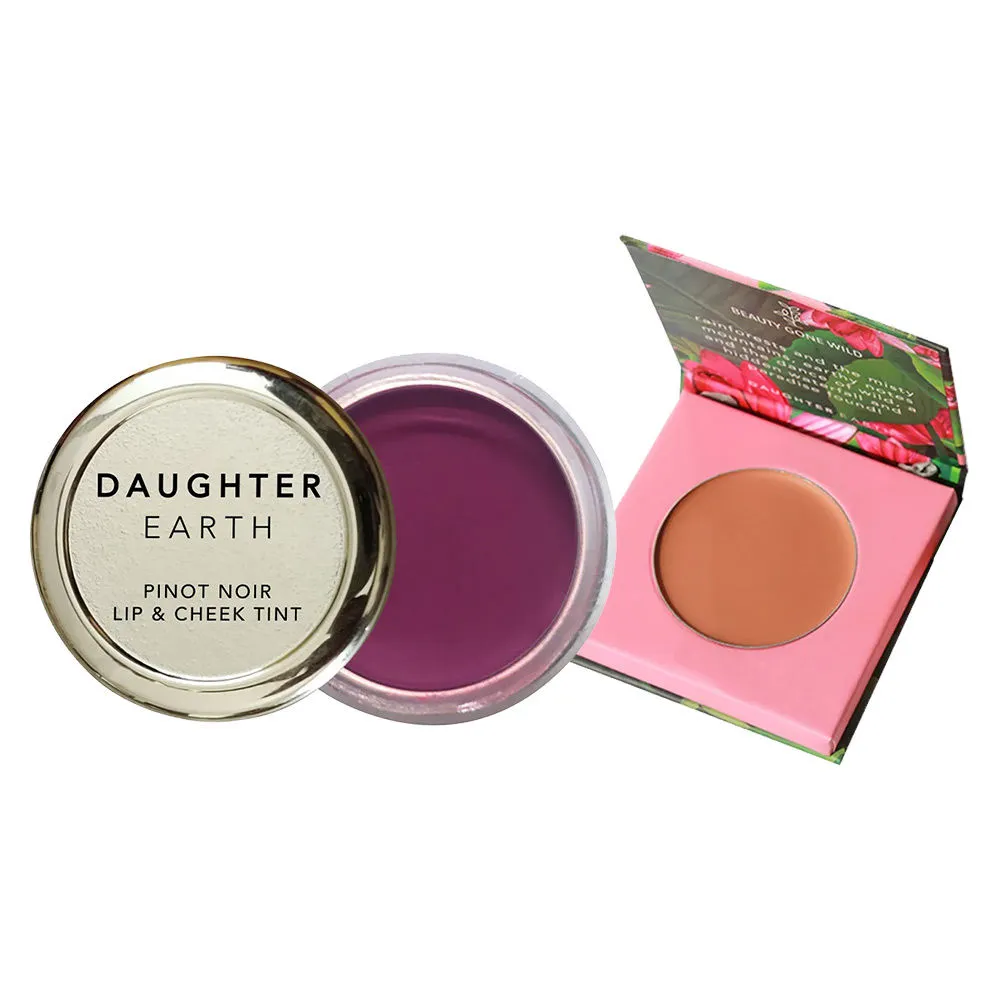 Daughter Earth Concealler (Mocha) + Lip And Cheek Tint (Pinot Noir)