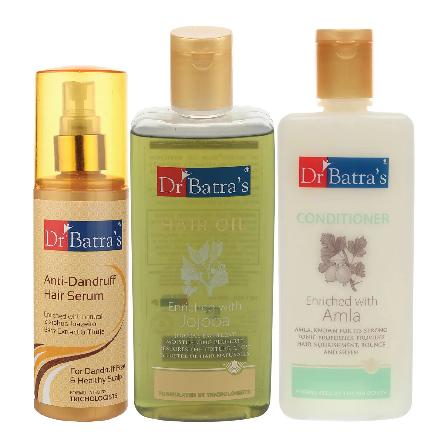 Dr Batra's Anti Dandruff Hair Serum, Conditioner - 200 ml and Hair Oil - 200 ml