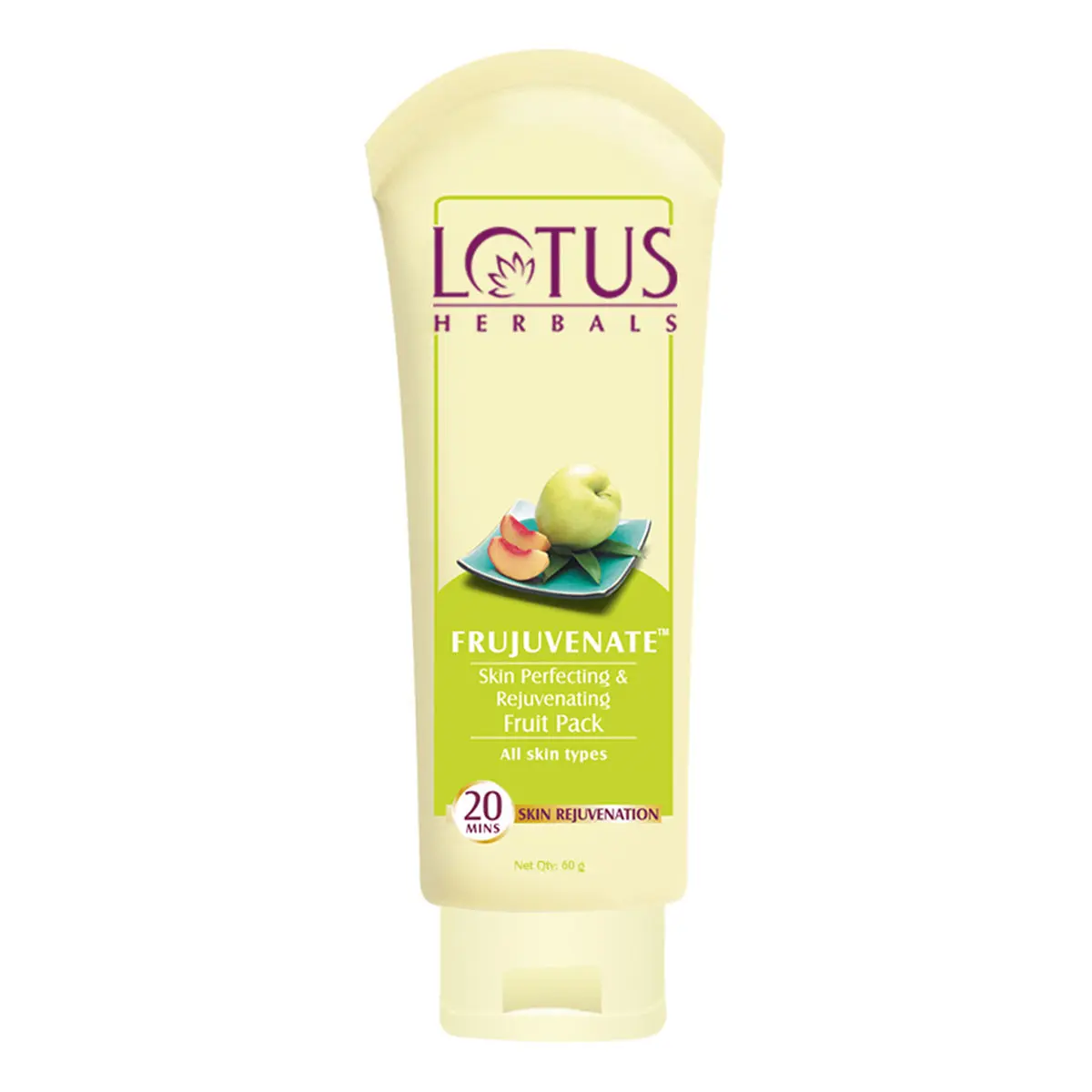 Lotus Herbals Frujuvenate Skin Perfecting & Rejuvenating Fruit Face Pack | For All Skin Types | 120g