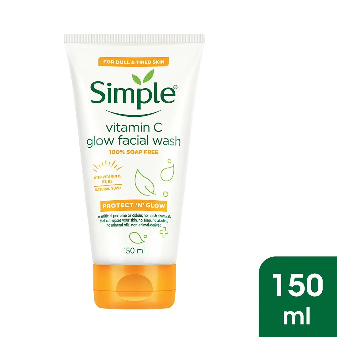 Simple Protect N Glow Vitamin C Facial Wash, 150ml