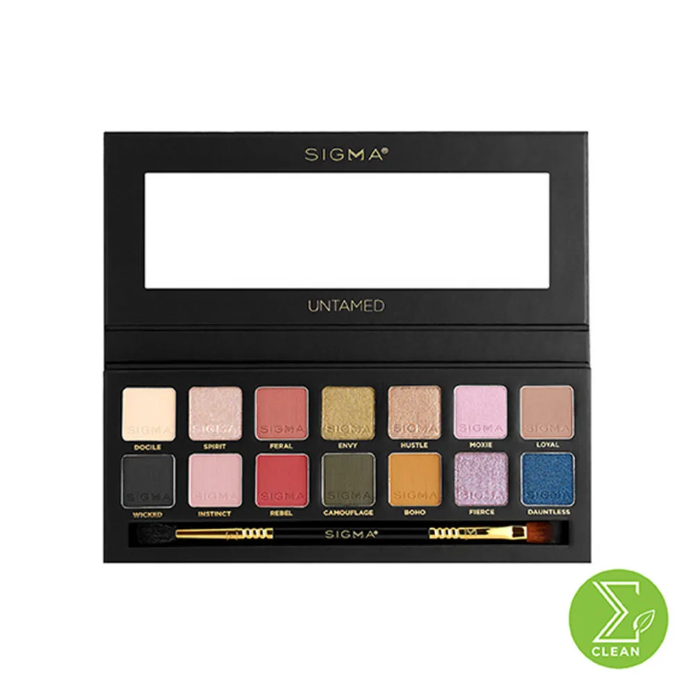 Sigma Beauty Untamed Eyeshadow Palette With Dual Ended Brush