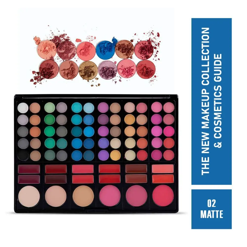 Matt look The New Makeup Collection & Cosmetics Guide Multicolour Palette -02 (59.5gm)