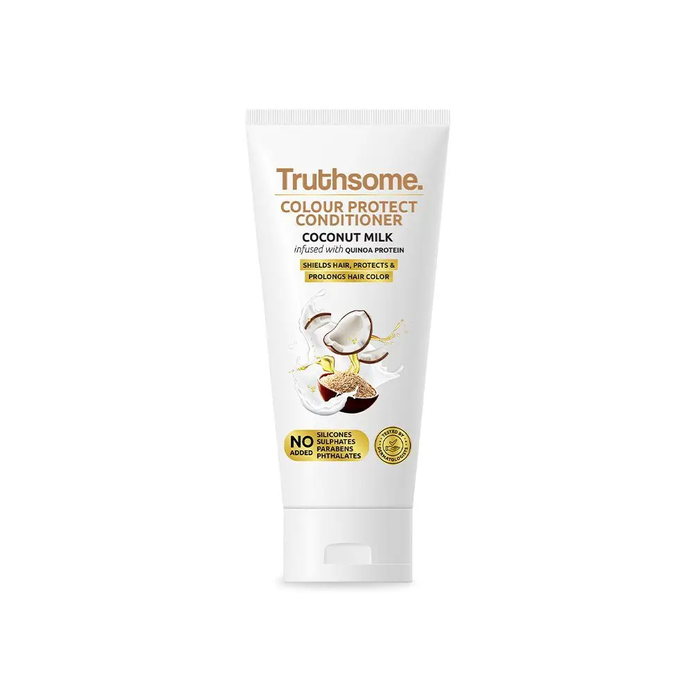 Truthsome Color Protect Conditioner With Quinoa Protein and Infused With Coconut Milk, No Added – Parabens, Sulphates, Silicones & Phthalates for 150 ML