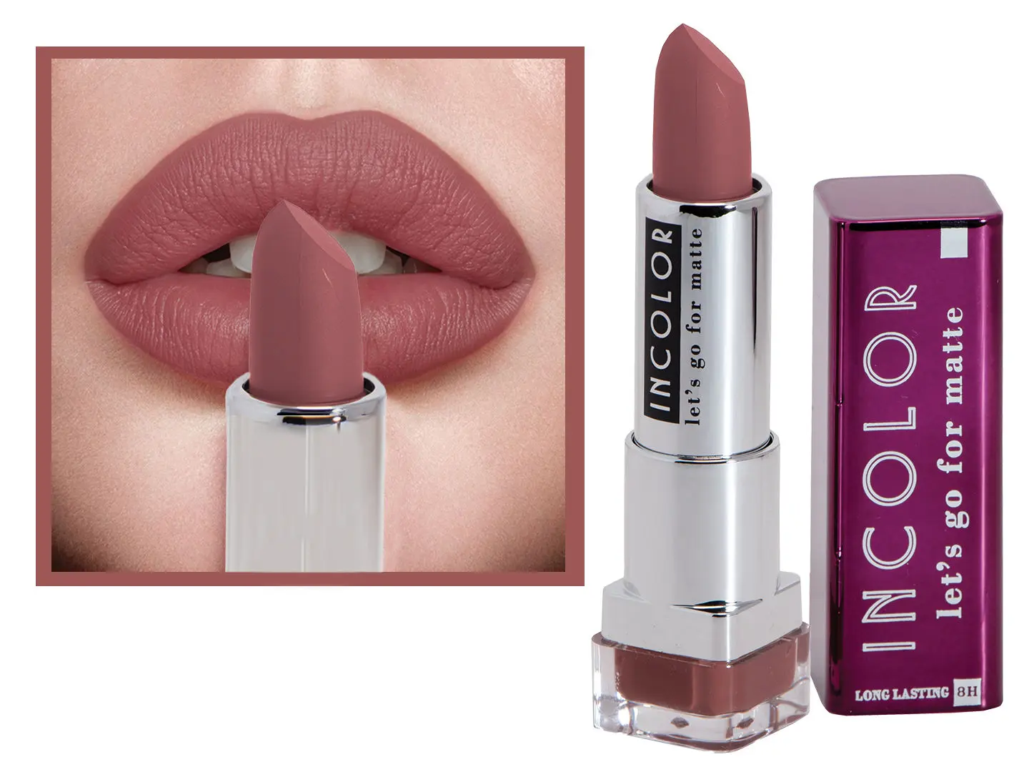 Incolor Lets Go For Matte Lipstick 08 Sin 3.7 g