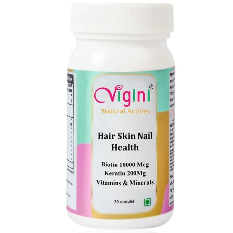 Vigini Biotin 10000 mcg Collagen Saw Palmetto Hair Growth Regrowth Skin Nail Supplement