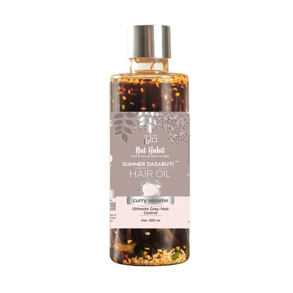 Nat Habit Summer Dasabuti Hair Oil Curry Sesame