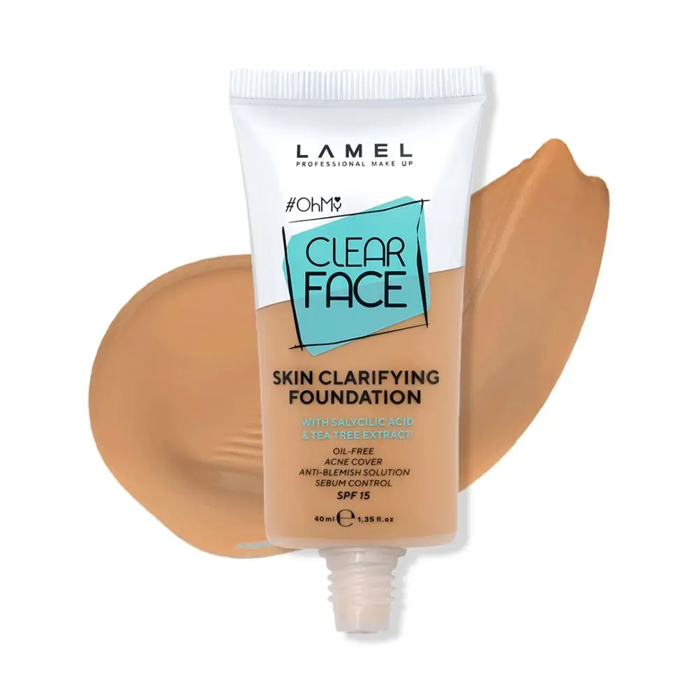 LAMEL Oh my Clear Face Foundation SPF15 №406 Sand 40ml