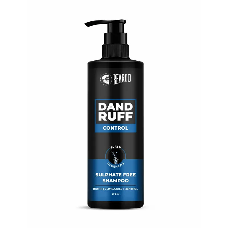 Beardo Dandruff Control Sulphate Free Shampoo |Biotin|Climbazole|Menthol|Reduce Dandruff