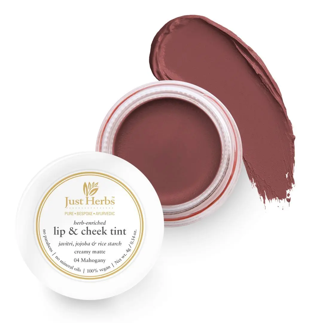 Just Herbs Lip and Cheek Tint -04 Mahogany