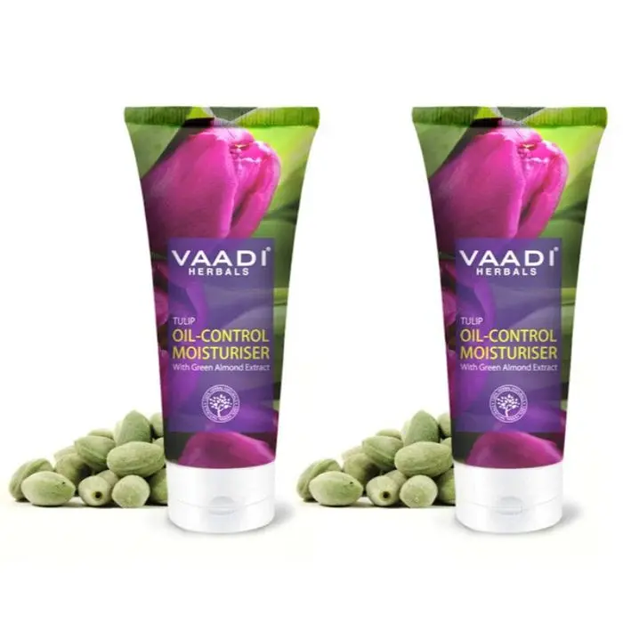 Vaadi Herbals Tulip Oil Control Moisturizer With Green Almonds Extract (60 ml) Pack of 2