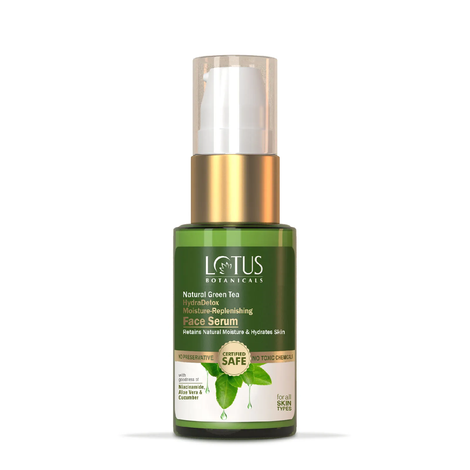 Lotus Botanicals Natural Green Tea Hydradetox Moisture-replenishing Face Serum