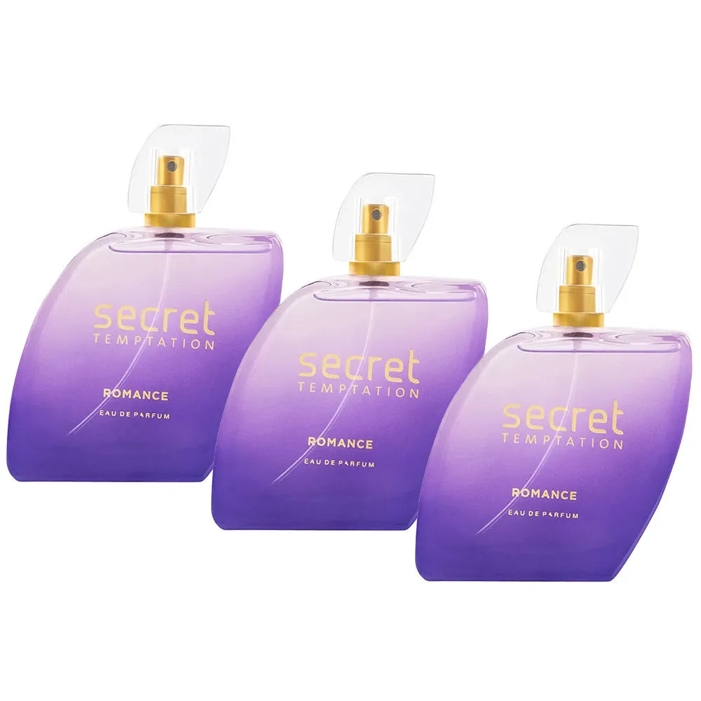 Secret Temptation Romance Perfume For Women (Pack Of 3)