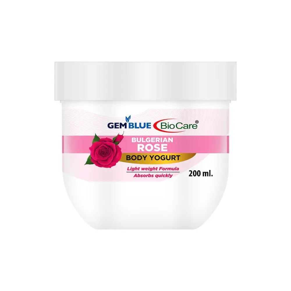 Gemblue Biocare Bulgerian rose Body yogurt, (200 ml)