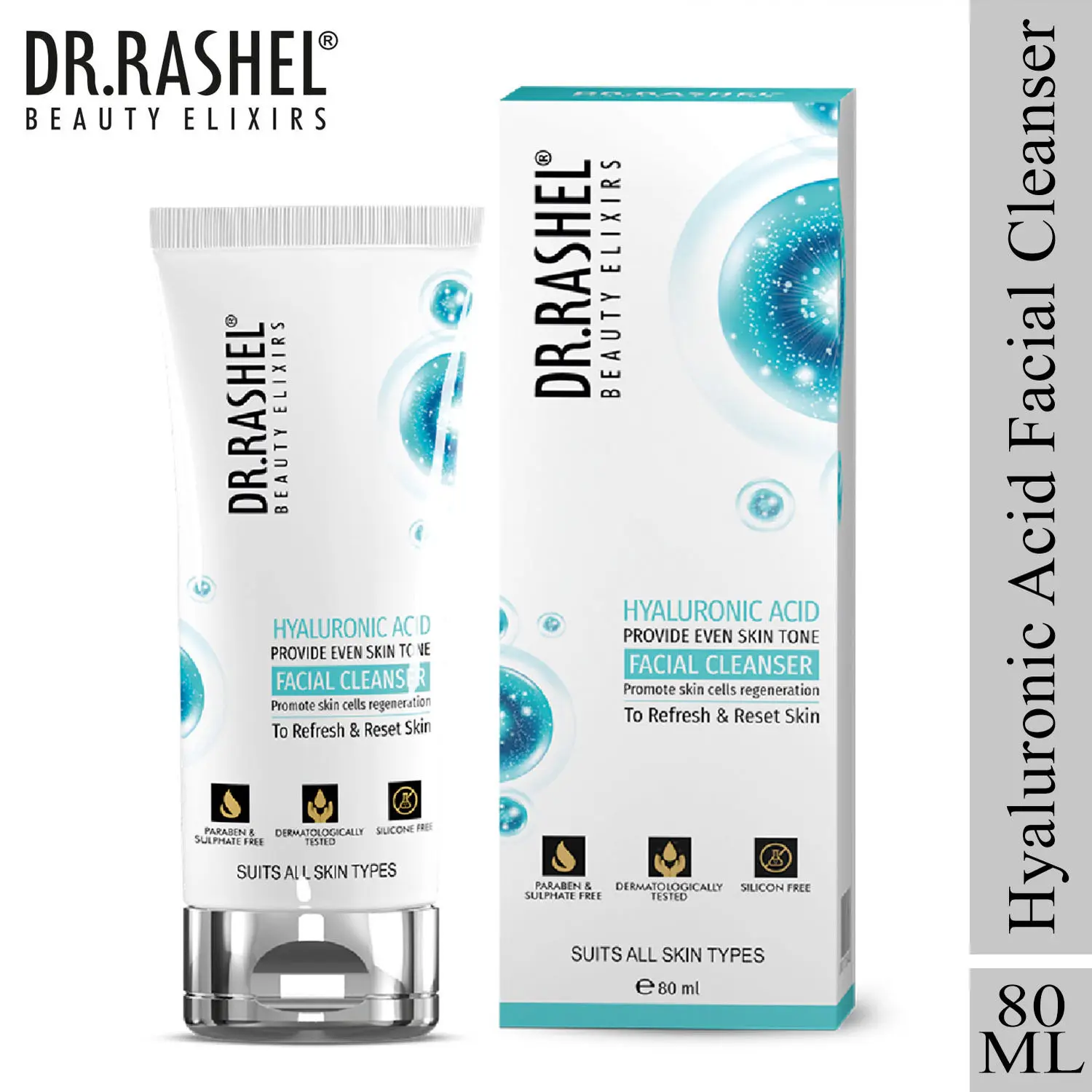 Dr.Rashel Hyaluronic Acid Facial Cleanser Skin Cell Regeneration (80ml)