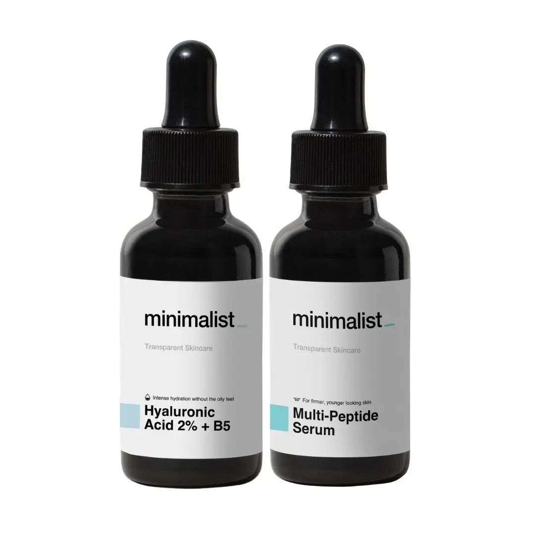 Minimalist Hydration & Over Night Repair Duo For Dry, Dehydrated & Dull skin