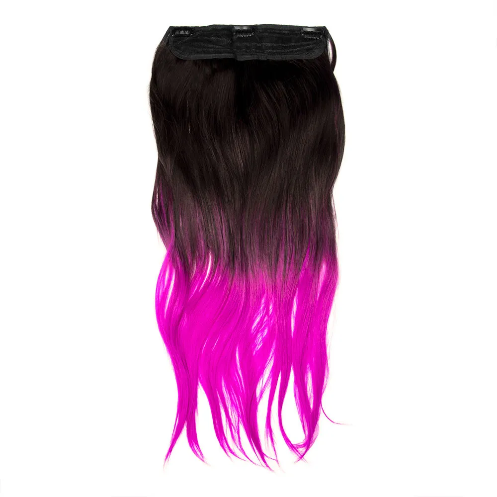 Streak Street Deep Magenta Ombre Hair Extensions