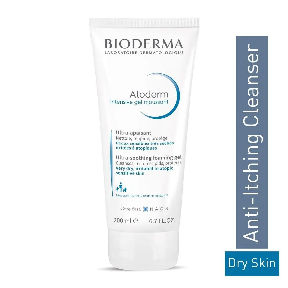 Bioderma Atoderm Intensive Gel Moussant Ultra Soothing Foaming Gel Wash For Infants, Babies, Teens and Adults, 200ml