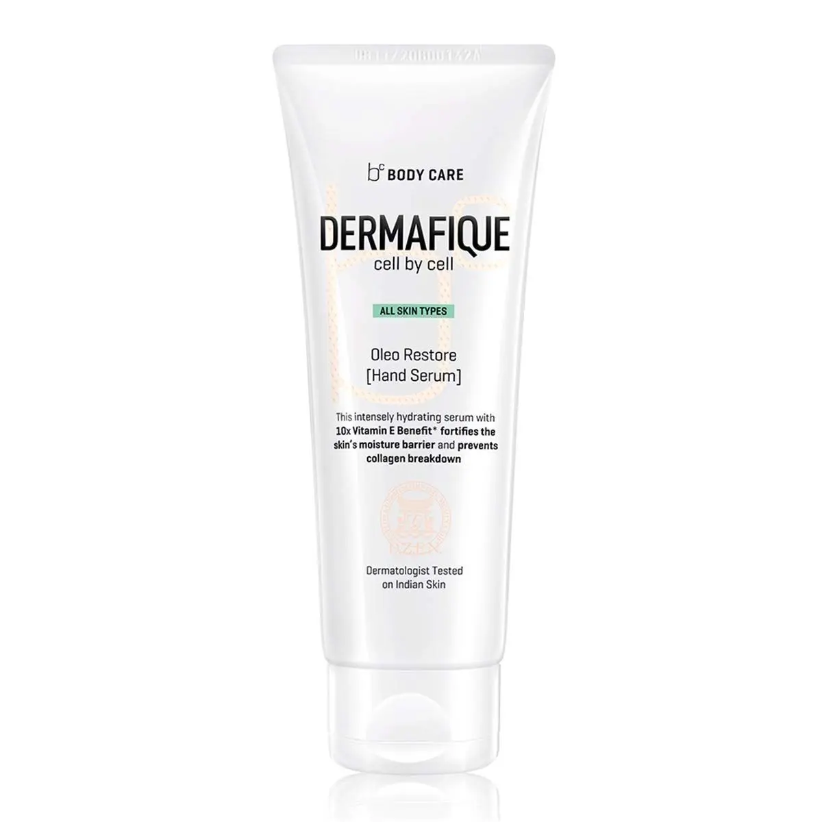 Dermafique Oleo Restore Hand Serum for all skin types, 10x Vitamin E, Non-sticky Hydration, prevents collagen breakdown, for soft nourished skin, dermatologist tested (50g)