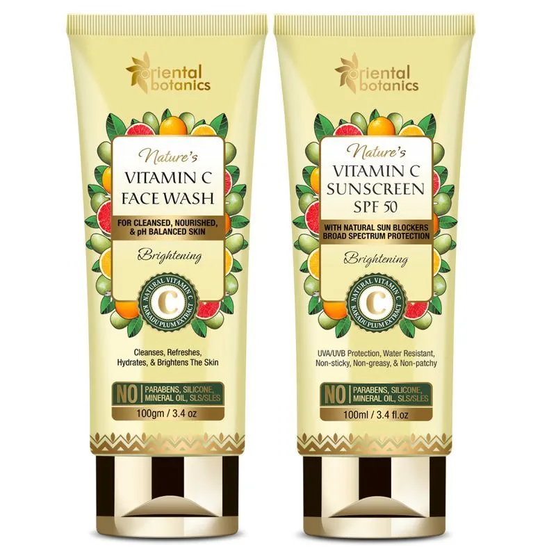 Oriental Botanics Nature's Vitamin C Face Wash + Sunscreen Spf50