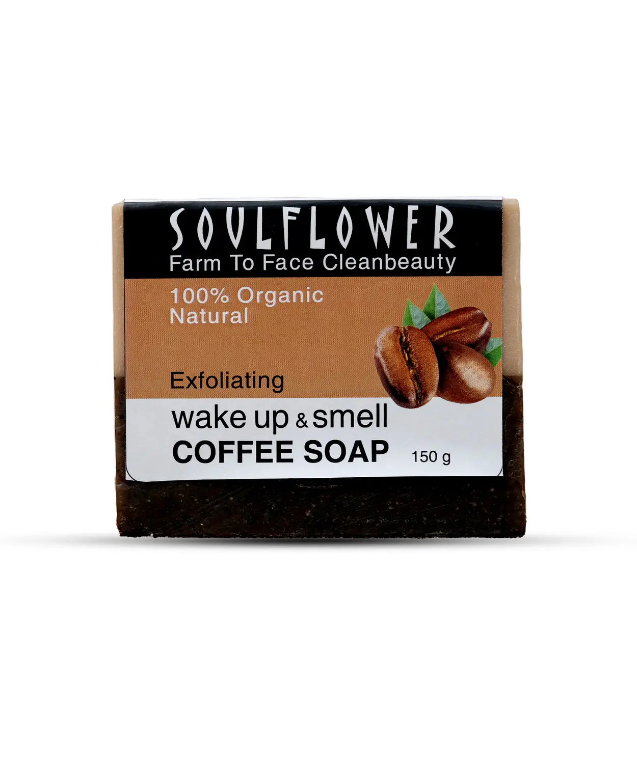 Soulflower Exfoliating wake up & smell COFFEE SOAP