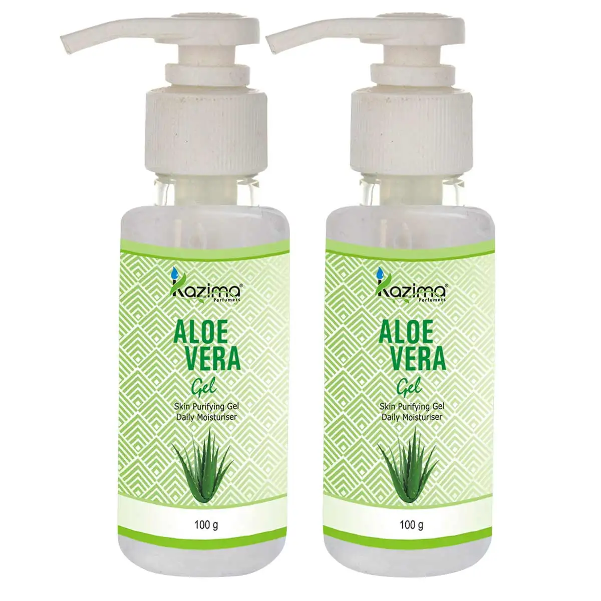 Kazima Aloe Vera Gel,  100 g  All Skin Type (Pack of 2)