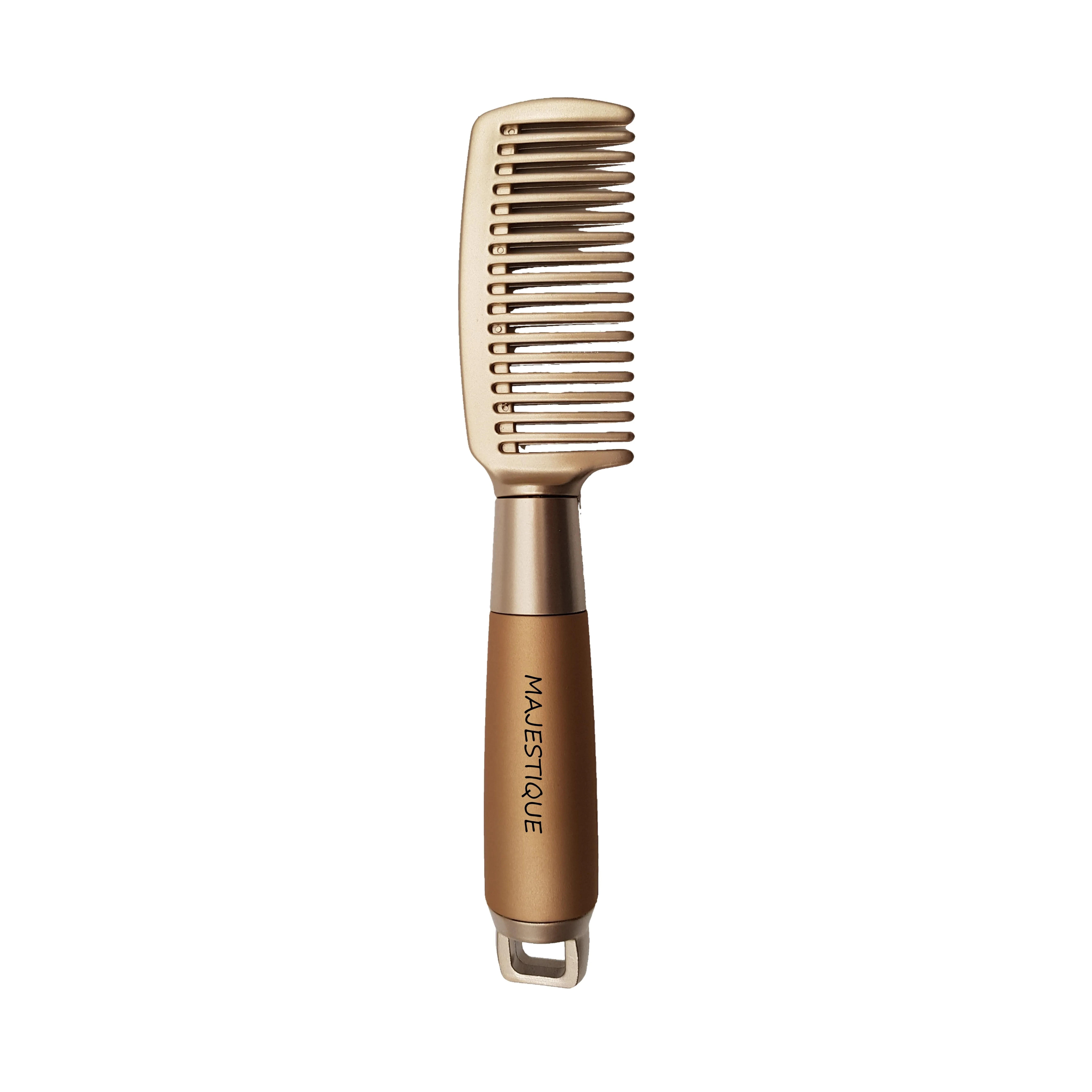 Majestique Extra Wide Tooth Comb With Golden Handle