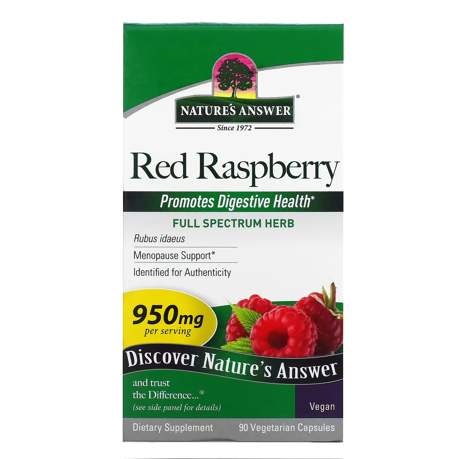 Red Raspberry, 475 mg, 90 Vegetarian Capsules