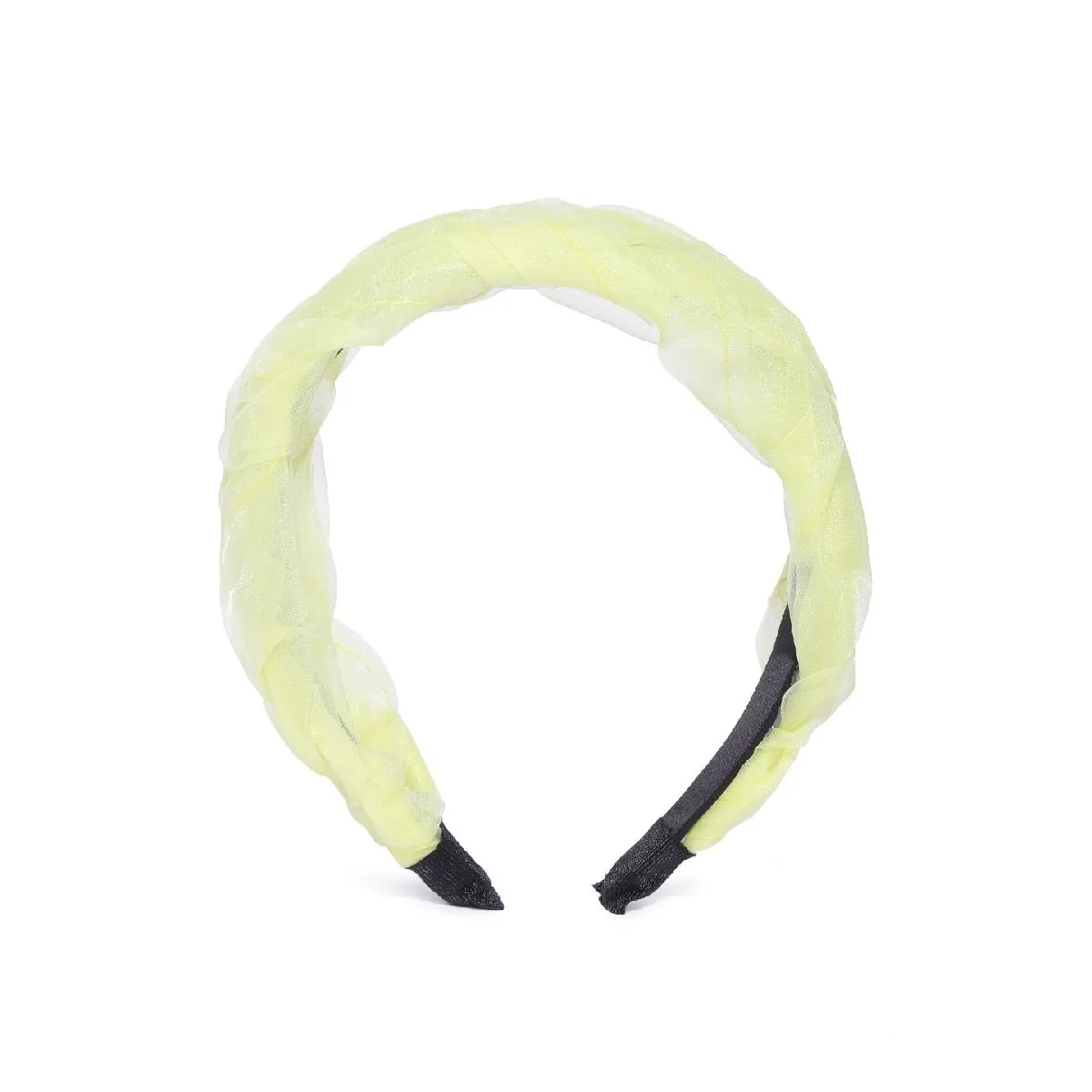 Bellofox Crinckled Braided Headband Yellow