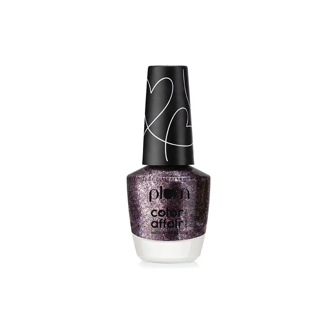 Plum Color Affair Nail Polish All That Glitters Collection | 3D Finish With Pearls & Glitters | 7-Free Formula | 100% Vegan & Cruelty Free | Purple Mist - 167