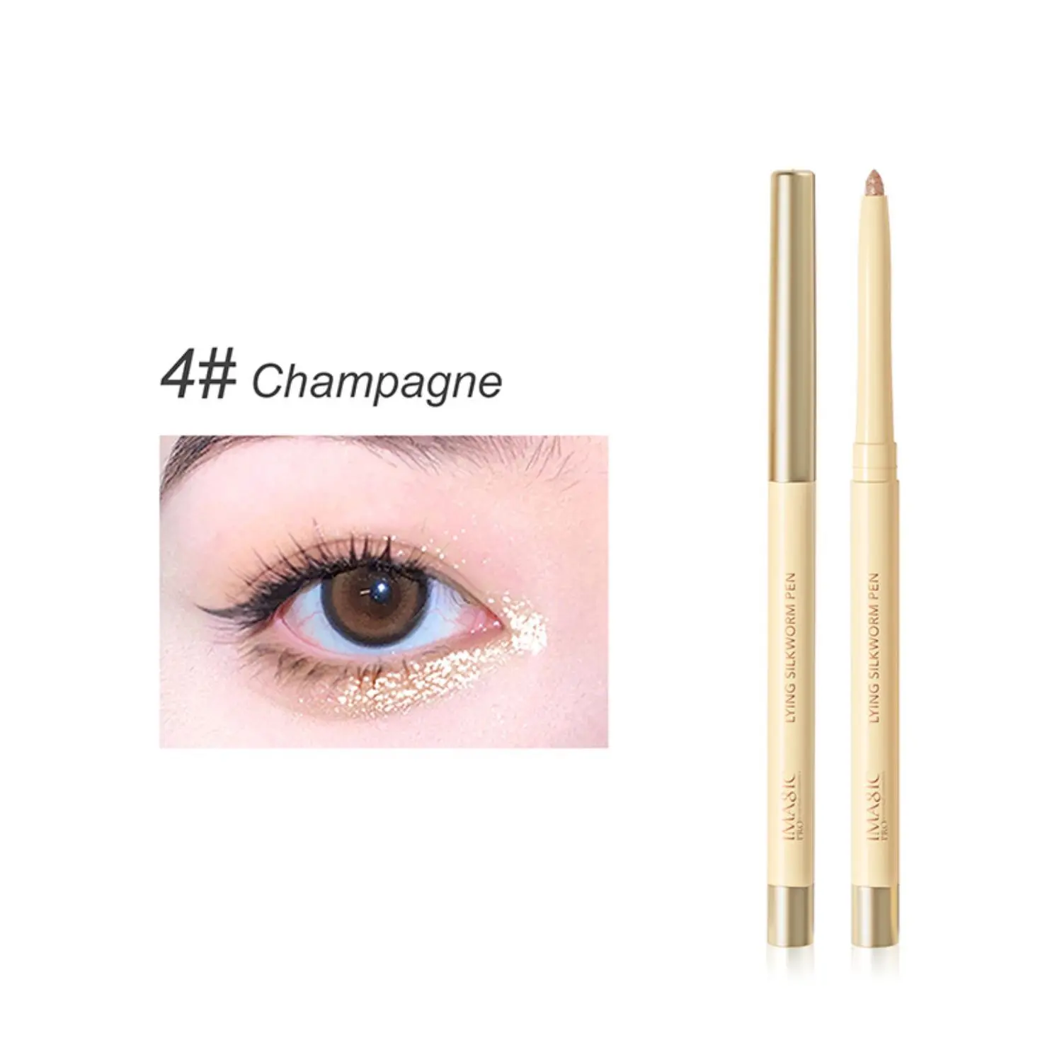 IMAGIC LYING SILKWORM PEN - EY349-Champagne