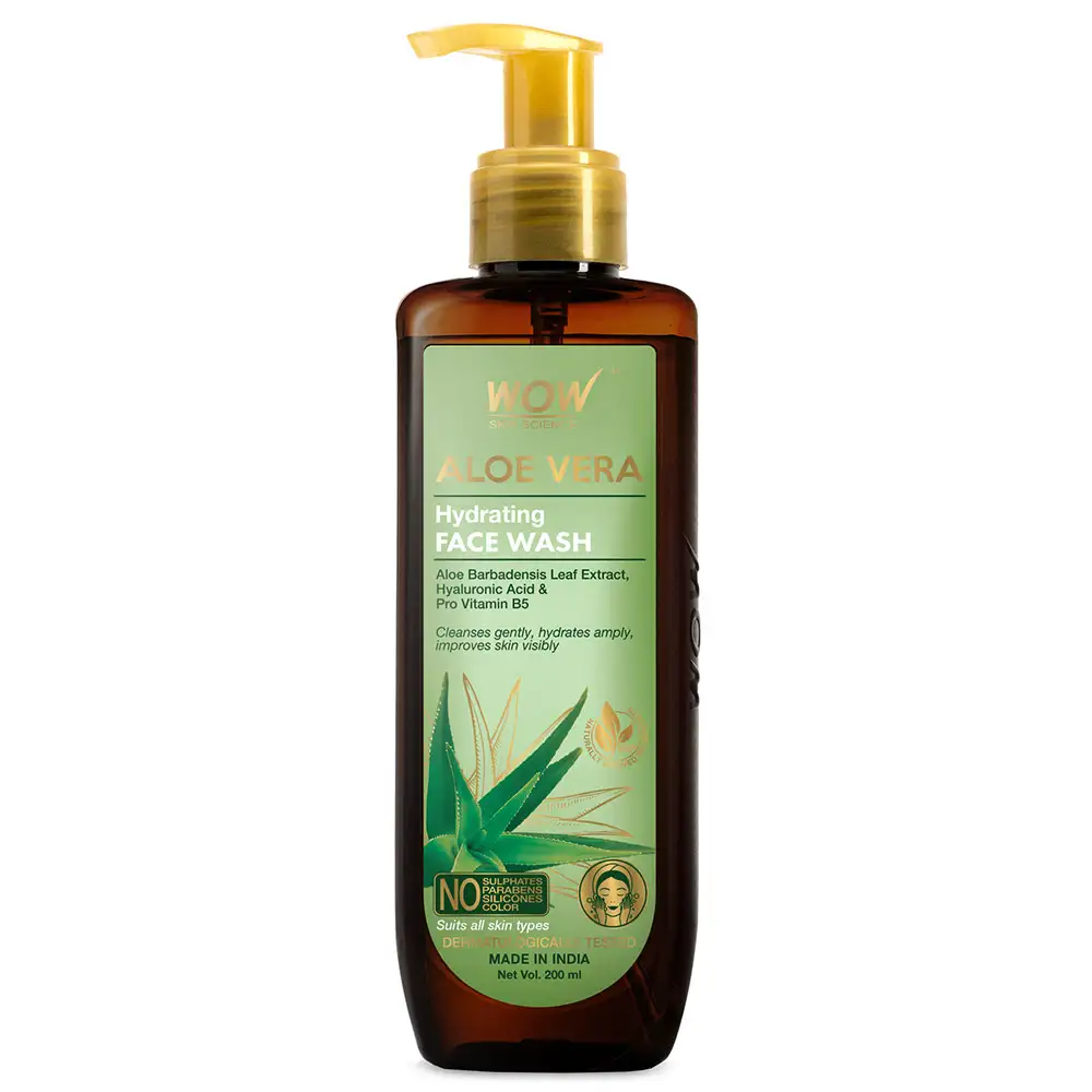 WOW Skin Science Aloe Vera Hydrating Face Wash,  200 ml  for All Skin Types