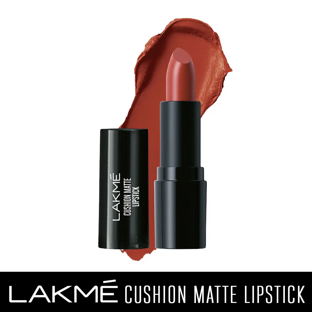 Lakme Cushion Matte Lipstick, Pink Candy (4.5 g)